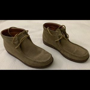 Chukka men shoes genuine leather brown tan size 40 7.0/7.5us like new boot